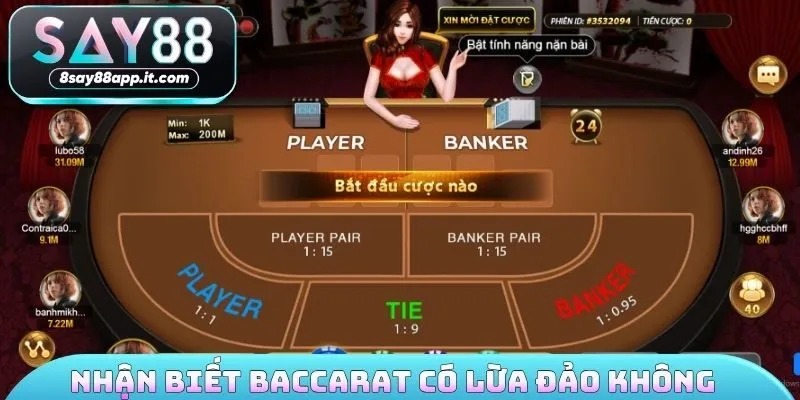 Nhận biết baccarat có lừa đảo không